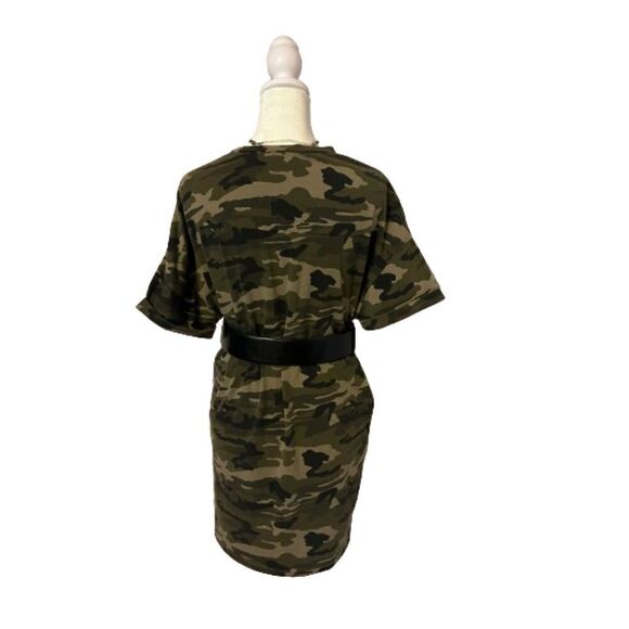 By The Way. Green Camouflage T Shirt Dress Size XS - Picture 3 of 6